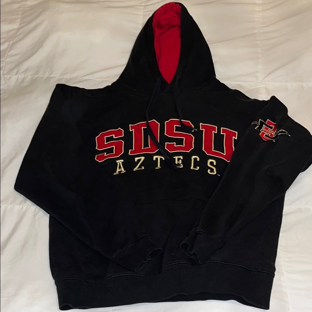 Stadium Athletics Black and Red Aztecs Hoodie